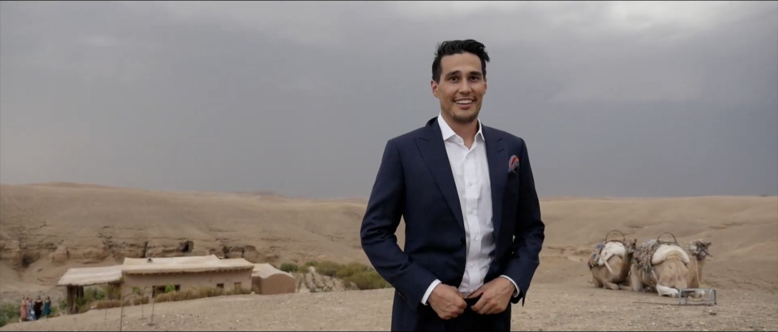 Portrait of Dany smiling before the ceremony
